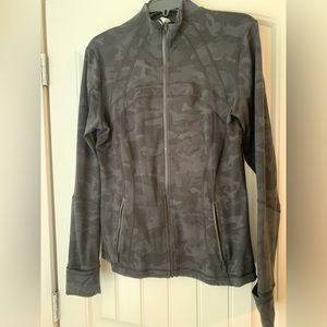 Lululemon Zip-up Athletic Jacket Black Camo